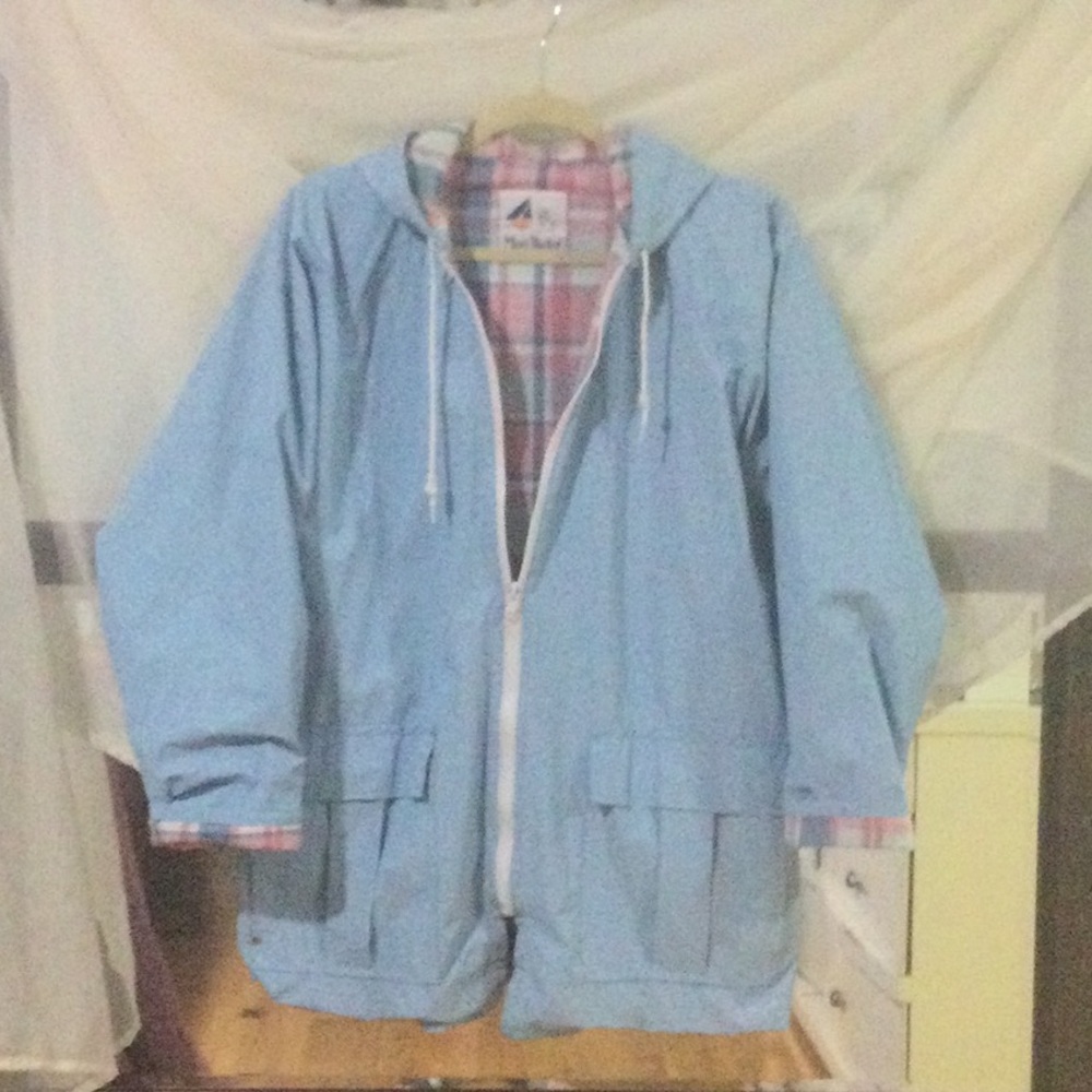 Womens hoodie rain jacket